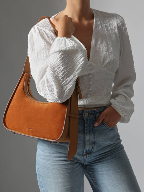 Schoudertas La Suite Leder Paul marius Oranje la suite VICTOSUI ander zicht 1